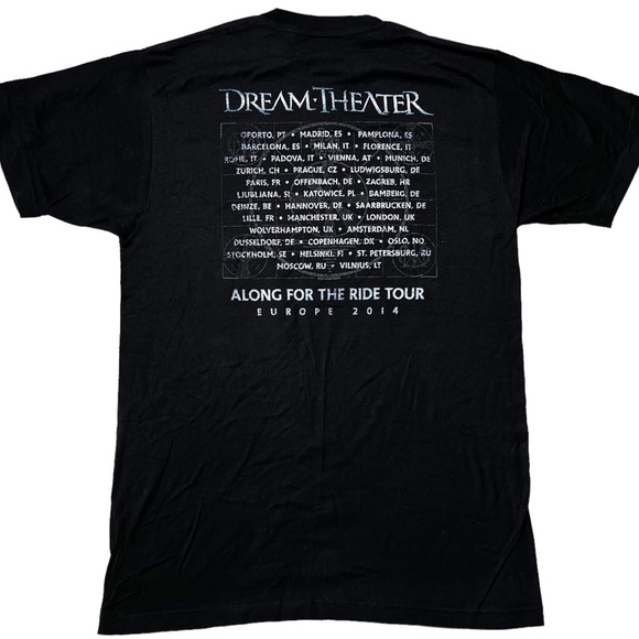 NWOT Dream Theater Along For The Ride Tour 2014 Graphic Band T-Shirt Unisex M - Picture 2 of 6